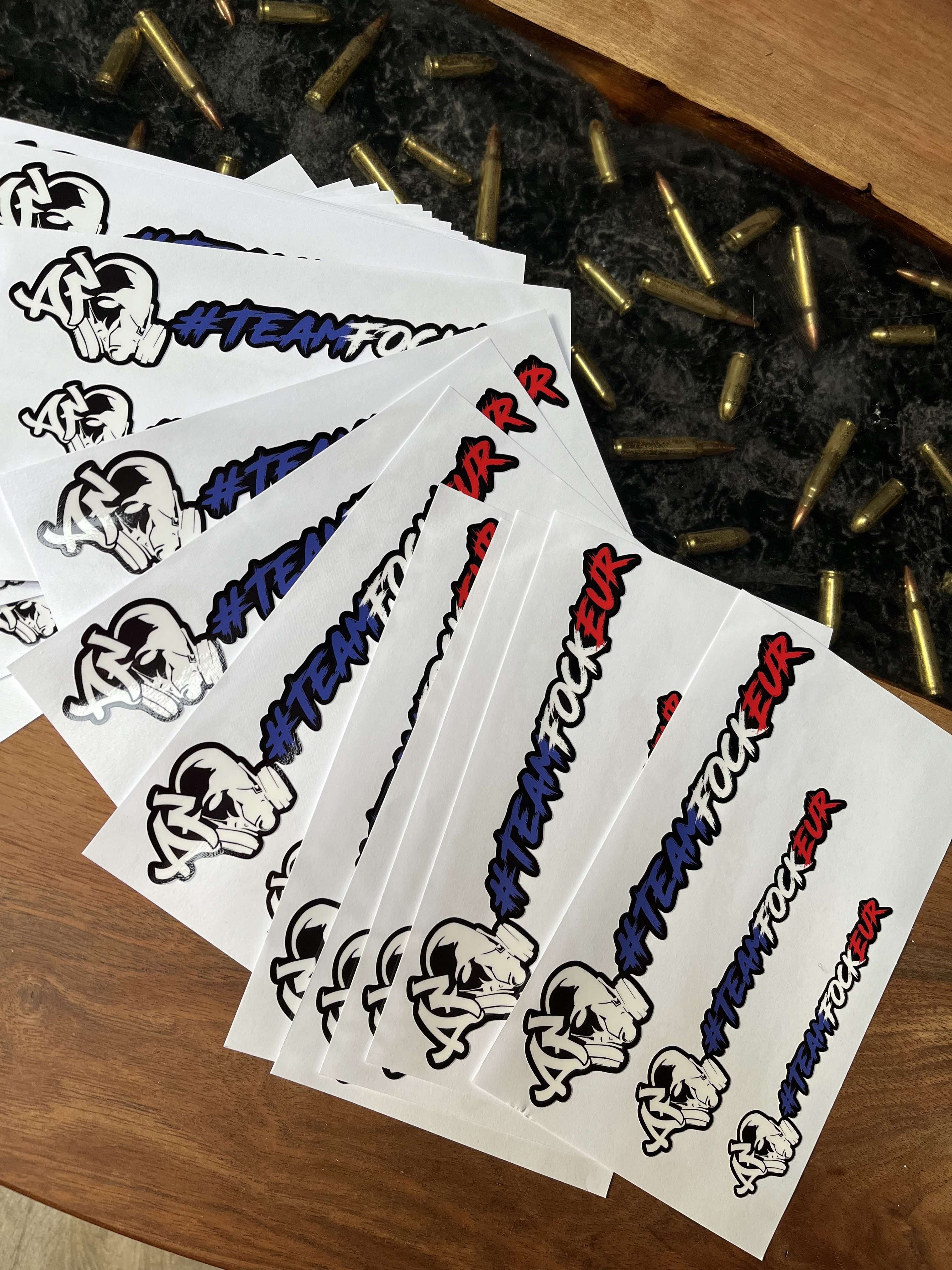 Planche 3 stickers Team Fockeur