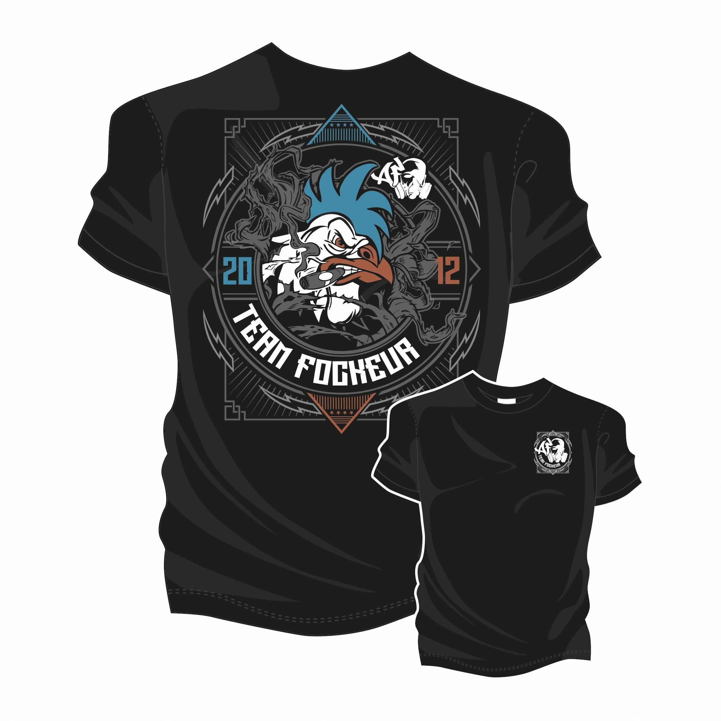 T-shirt Coq'Hard - Noir