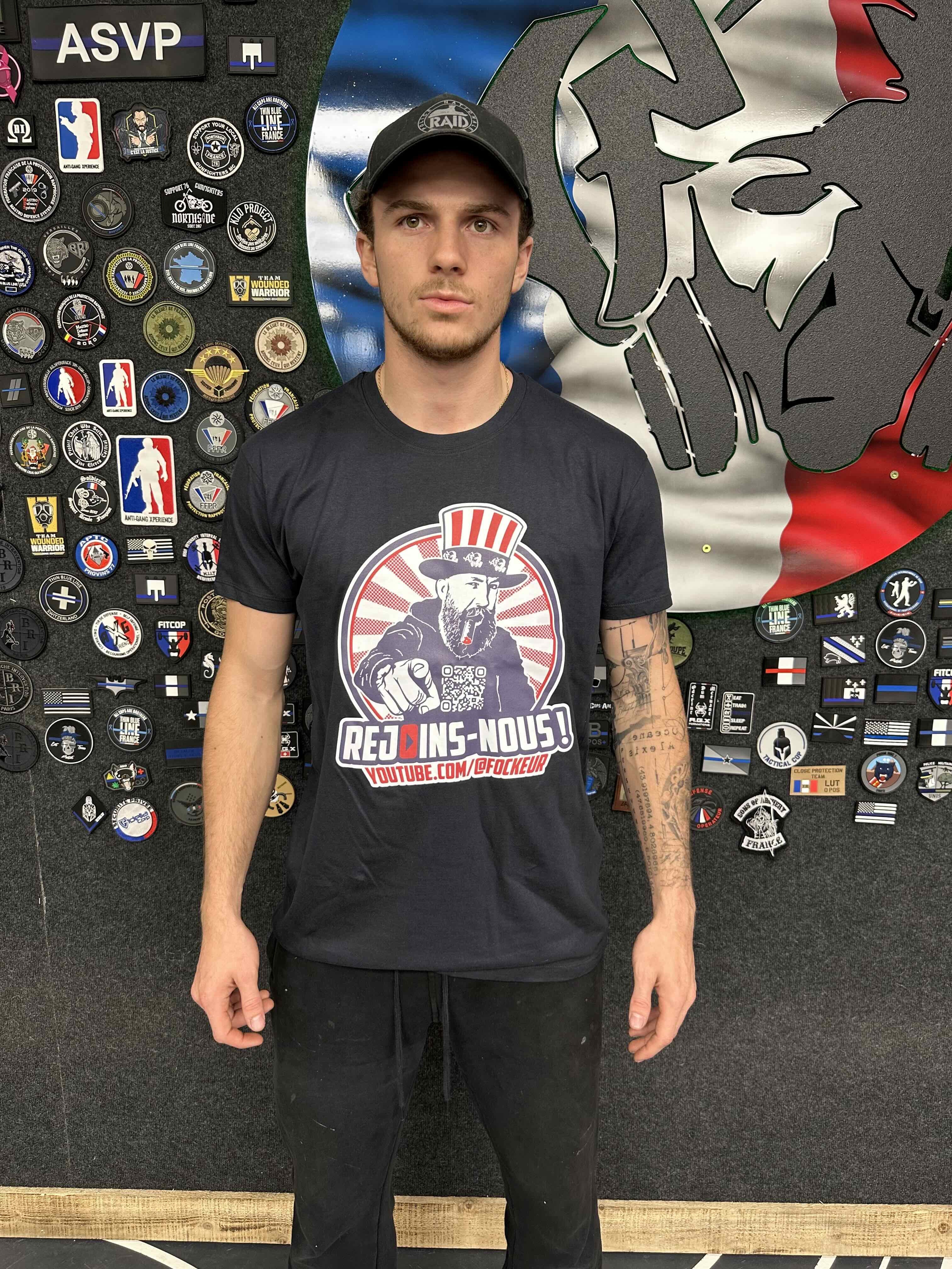 T-shirt Oncle Fock - Bleu Marine