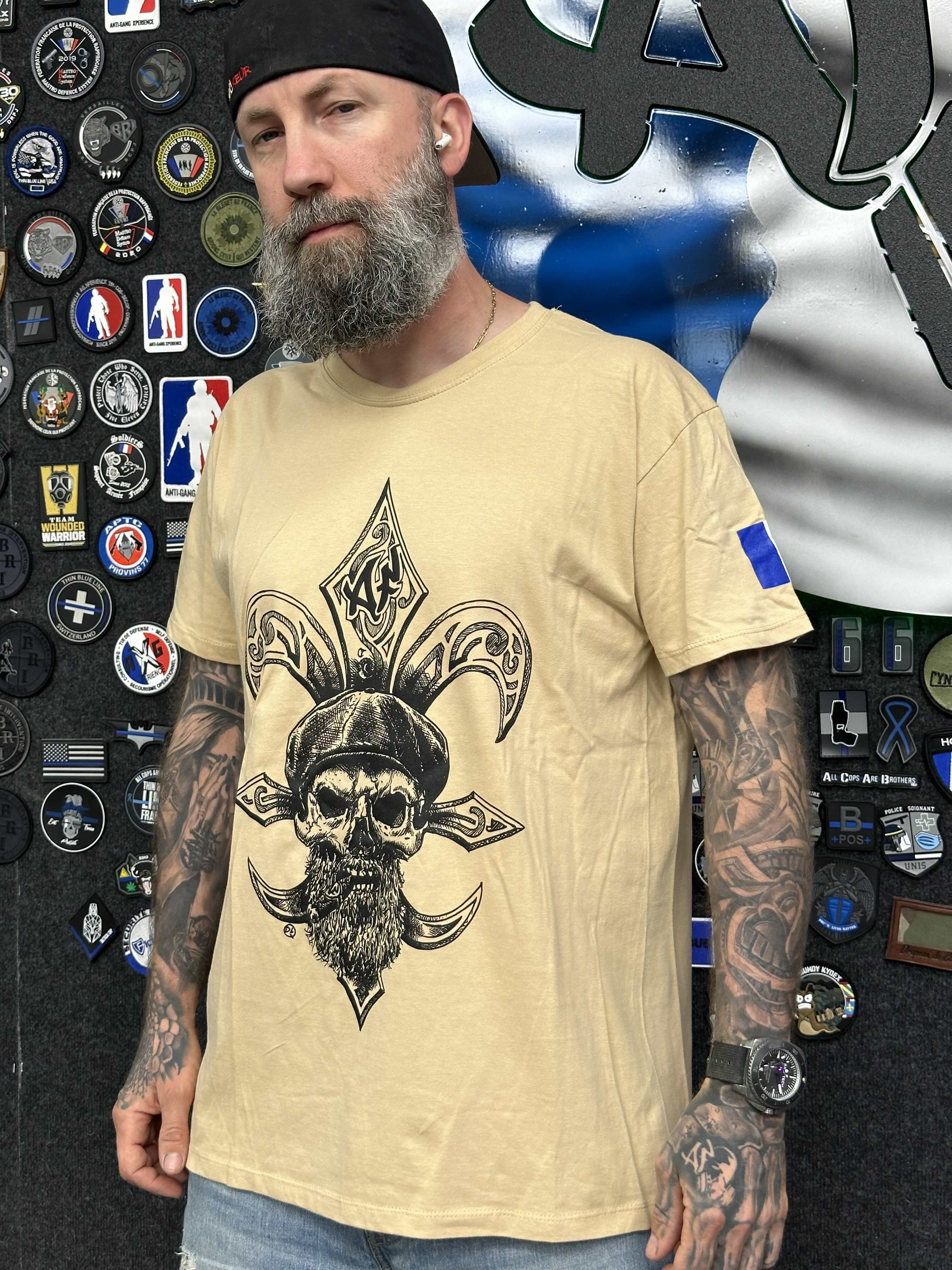 T-shirt Fleur de Lys - Beige