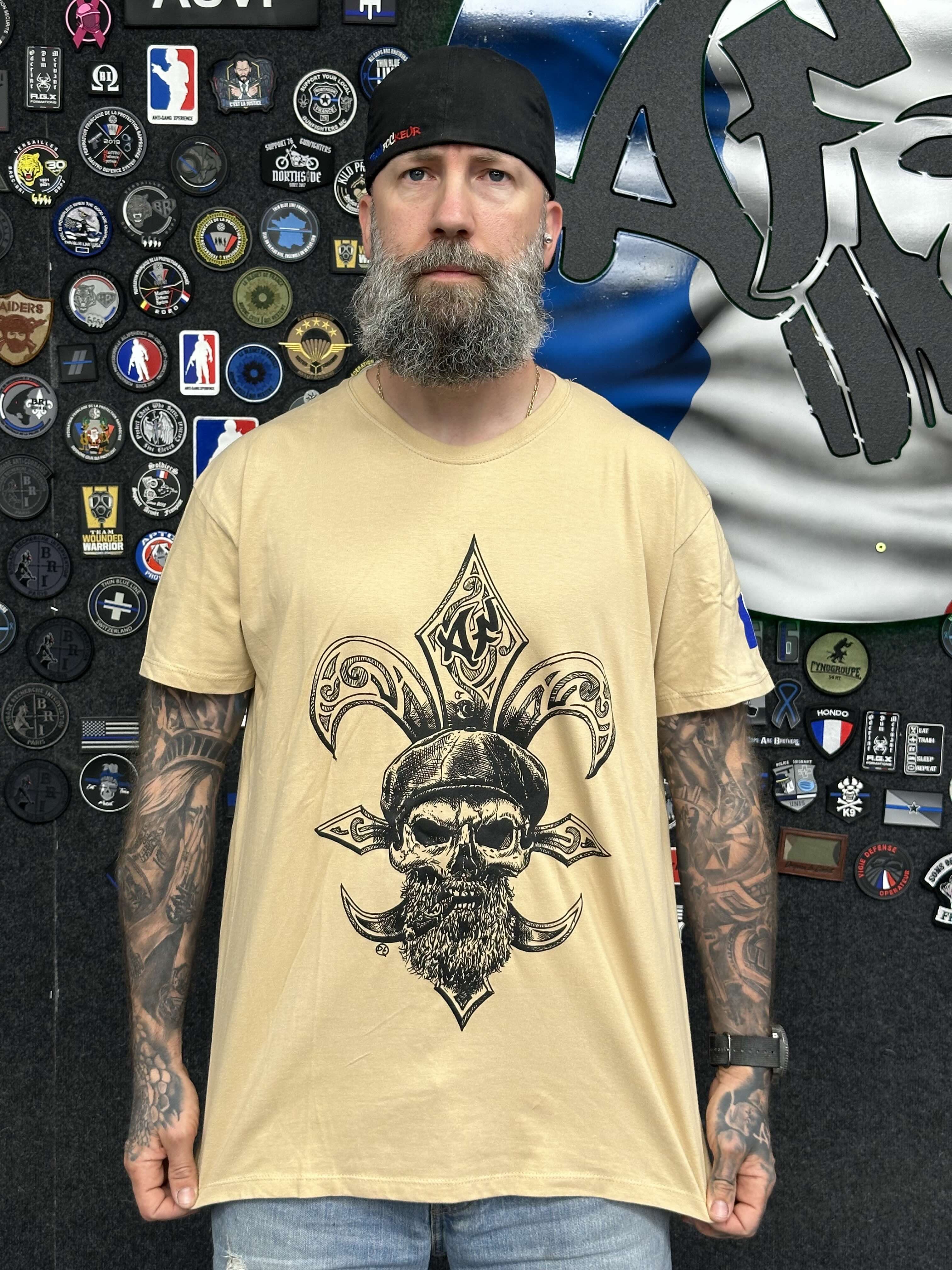 T-shirt Fleur de Lys - Beige