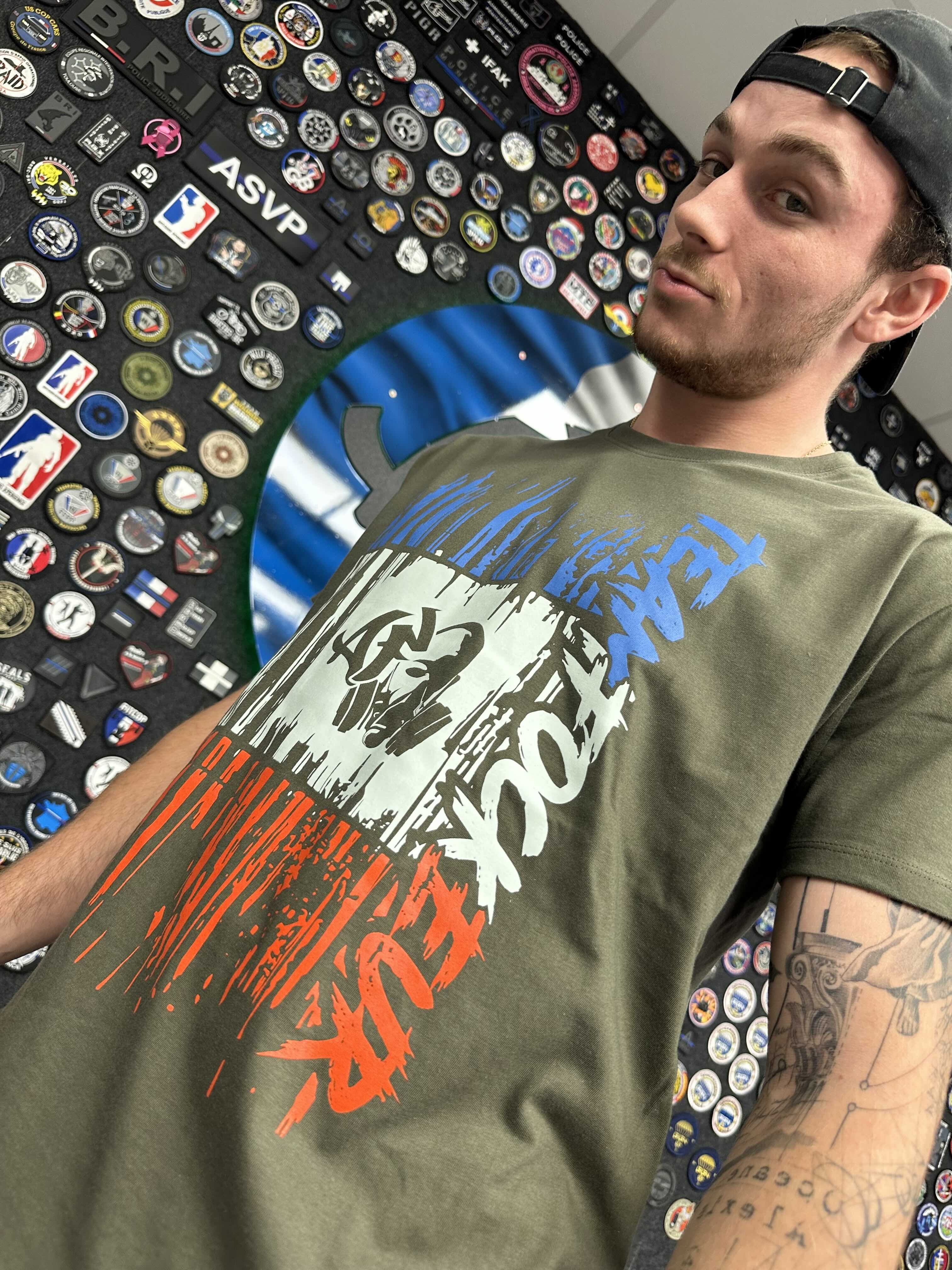 T-shirt Frenchy - Kaki
