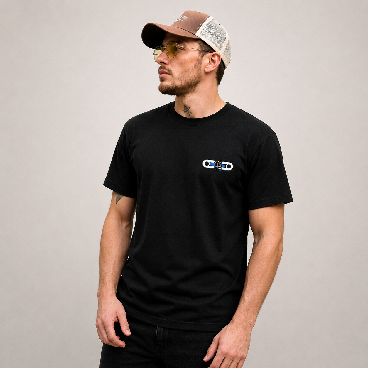 T-shirt STOP HARCELEMENT Version 2 - Noir