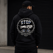 Sweat STOP HARCELEMENT Version 3 - Noir