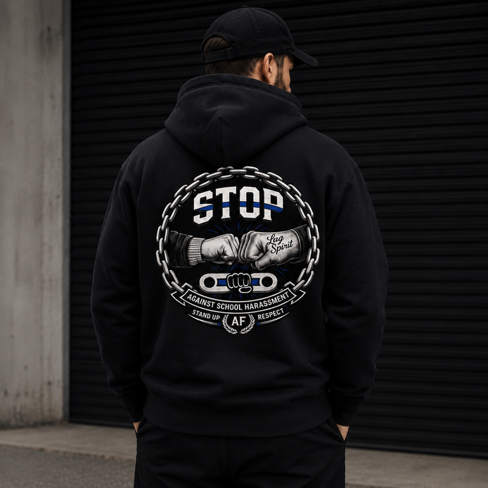 Sweat STOP HARCELEMENT Version 3 - Noir