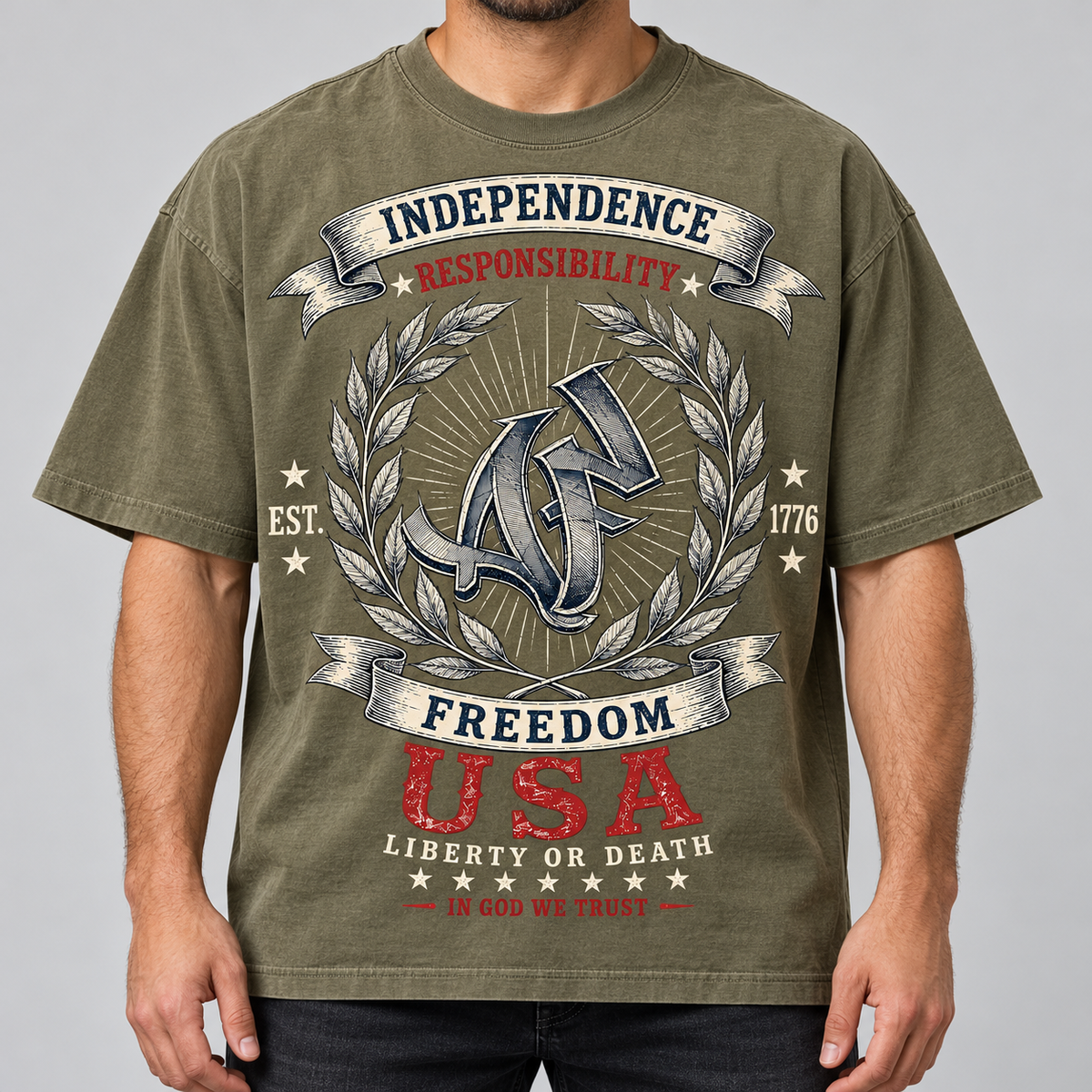 T-shirt Oversize - EST. 1776 In Case of Emergency