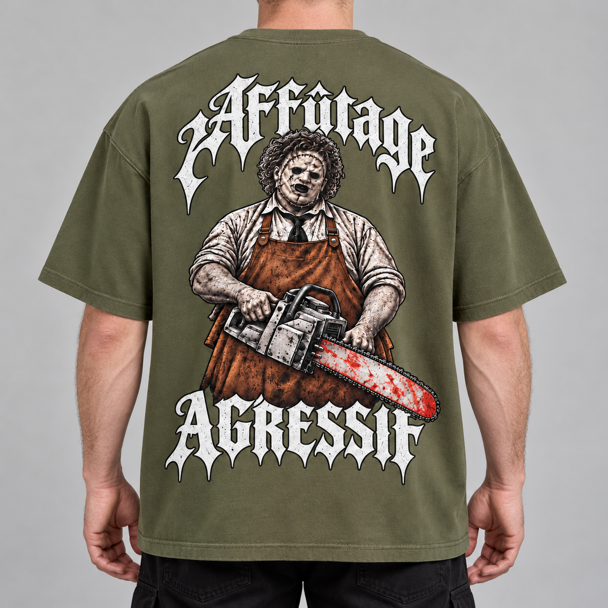 T-shirt Oversize - LE BOUCHER - AF CUSTOM & Valo la Buchette