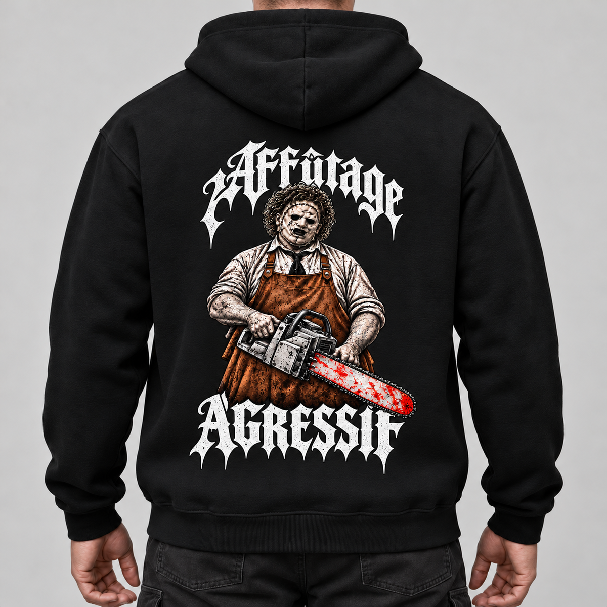 Sweat à Capuche - LE BOUCHER - AF CUSTOM & Valo la Buchette