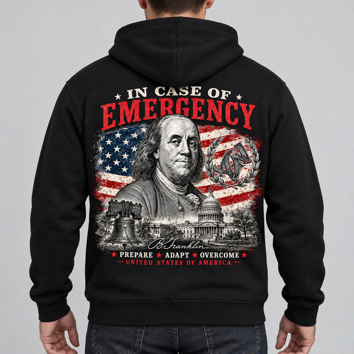 Sweat à Capuche - EST. 1776 In Case of Emergency