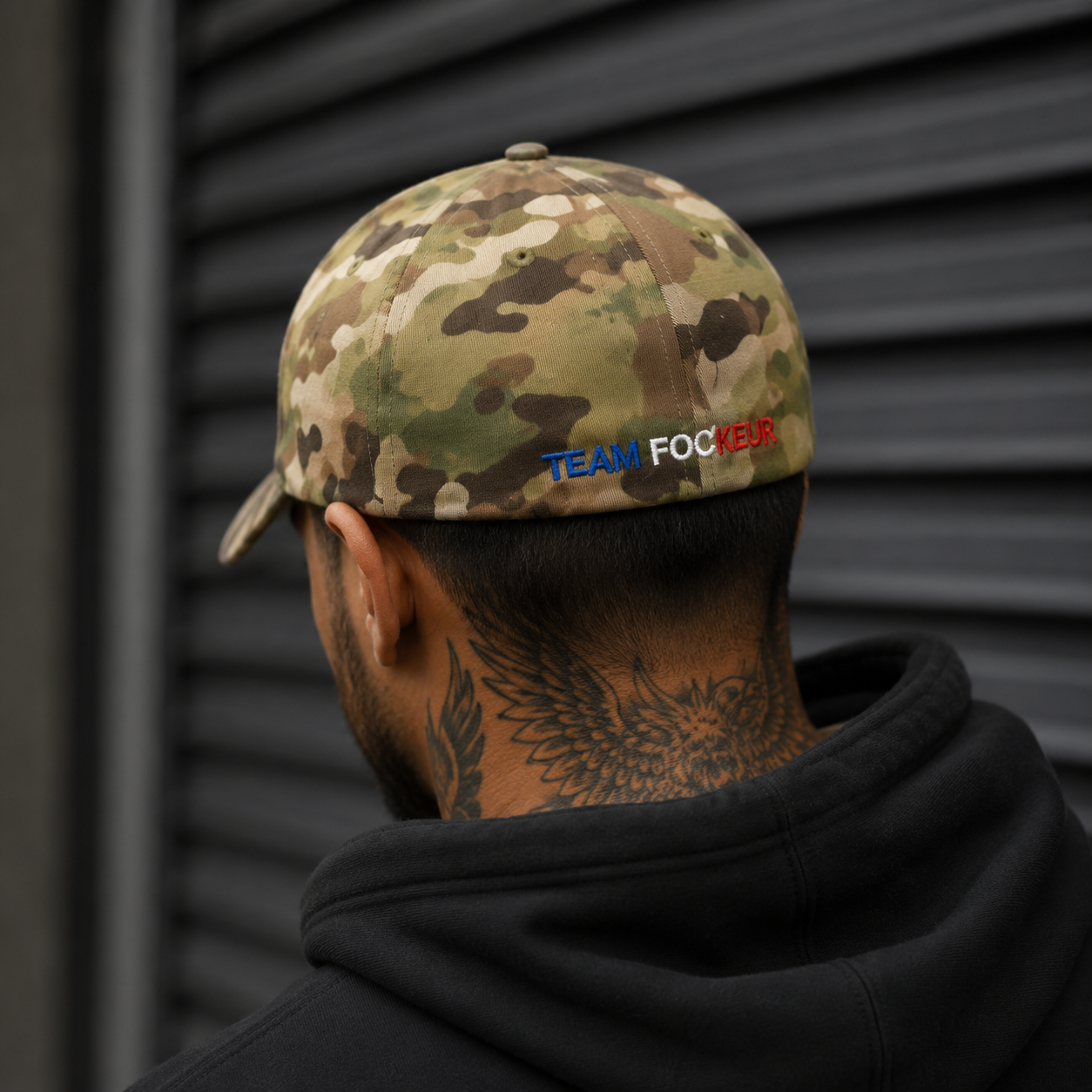 Casquette Flex Multicam - Broderie 3D Noir - 