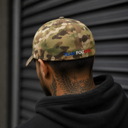 Casquette Flex Multicam – Broderie 3D Noir 