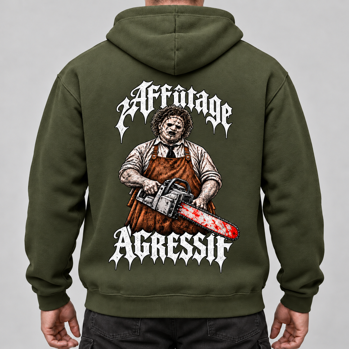 Sweat à Capuche - LE BOUCHER - AF CUSTOM & Valo la Buchette