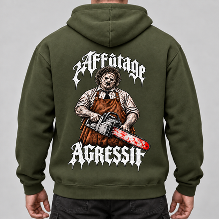 Sweat à Capuche - LE BOUCHER - AF CUSTOM & Valo la Buchette