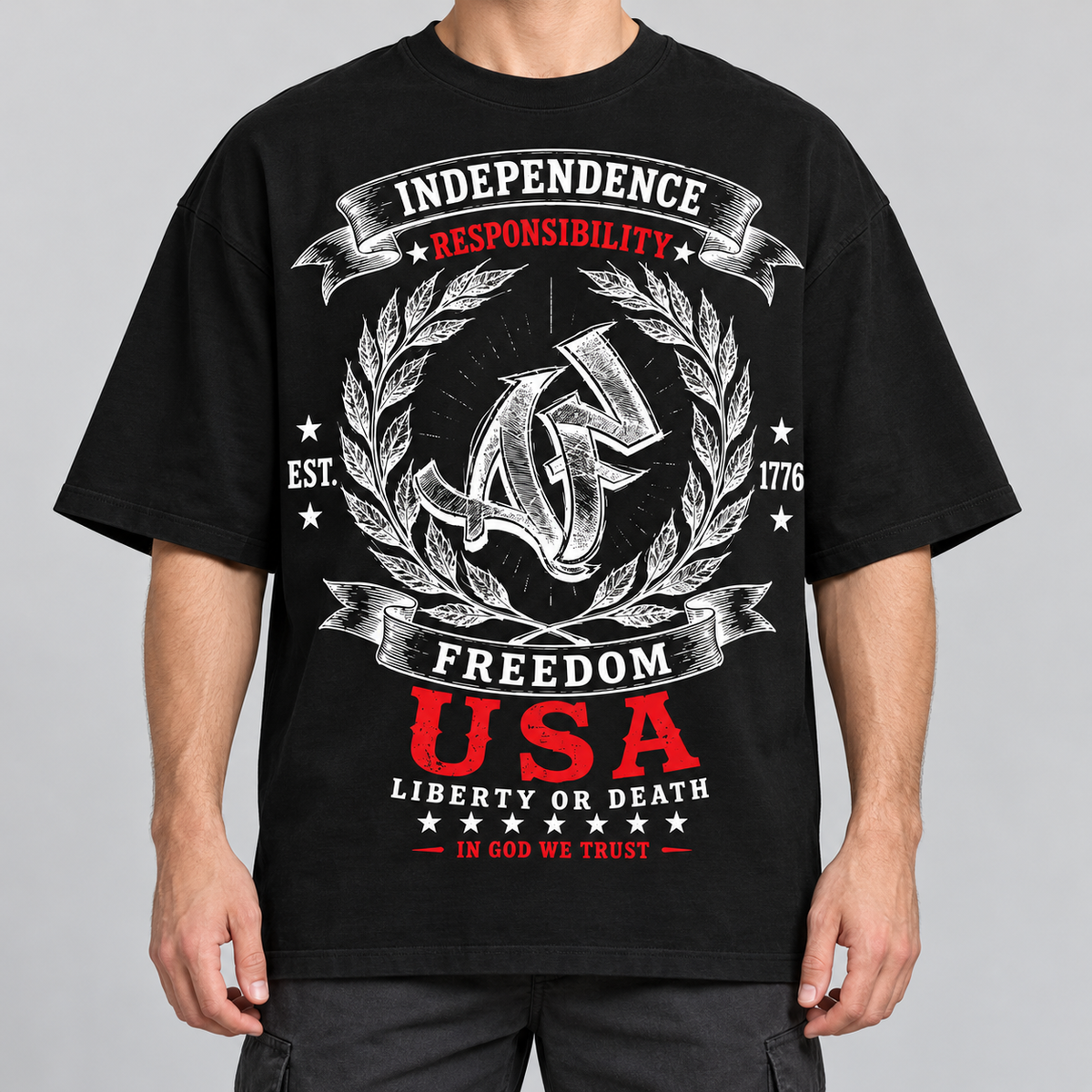 T-shirt Oversize - EST. 1776 In Case of Emergency