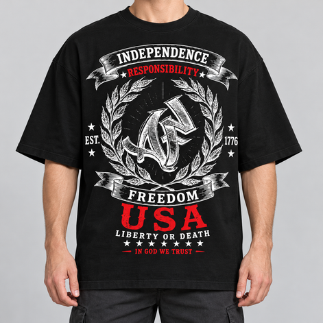 T-shirt Oversize - EST. 1776 In Case of Emergency