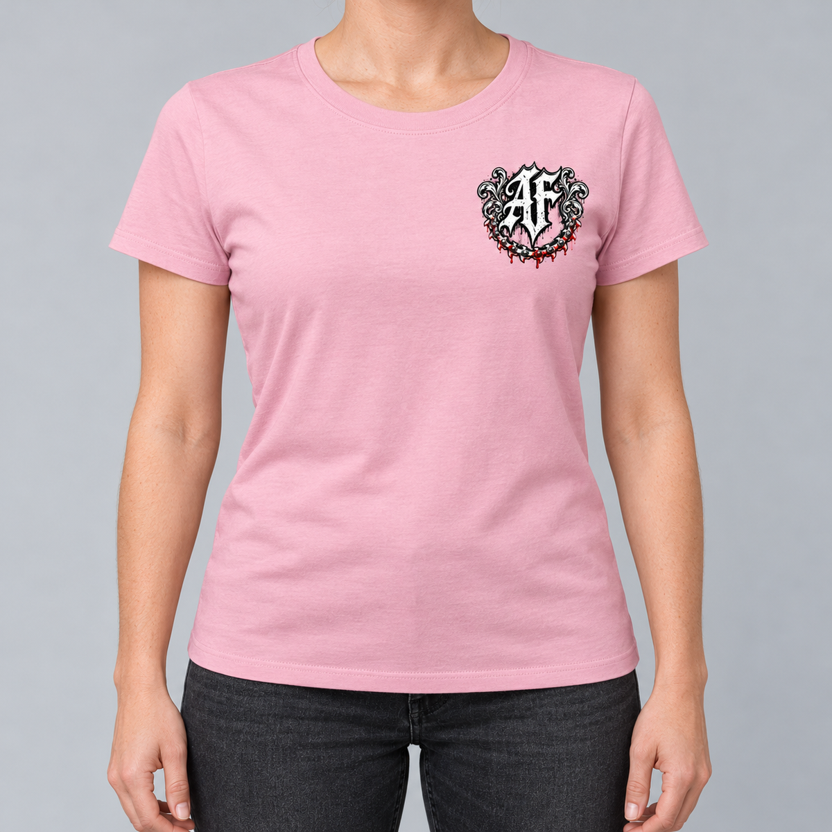 T-shirt Femme - LE BOUCHER - AF CUSTOM & Valo la Buchette