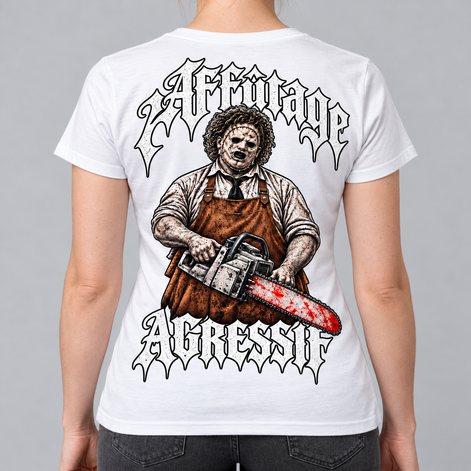 T-shirt Femme - LE BOUCHER - AF CUSTOM & Valo la Buchette