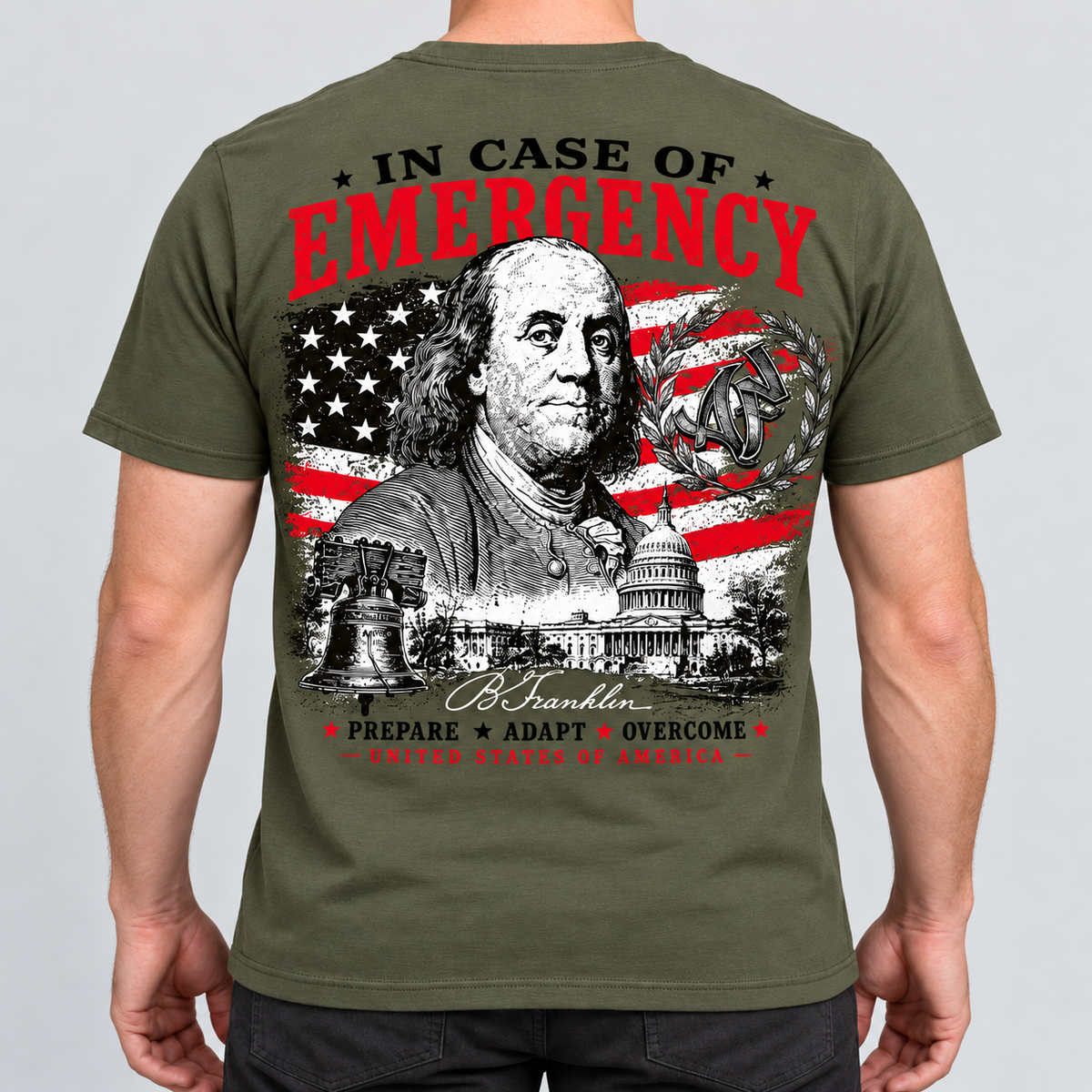 T-shirt Regular - EST. 1776 - In Case of Emergency