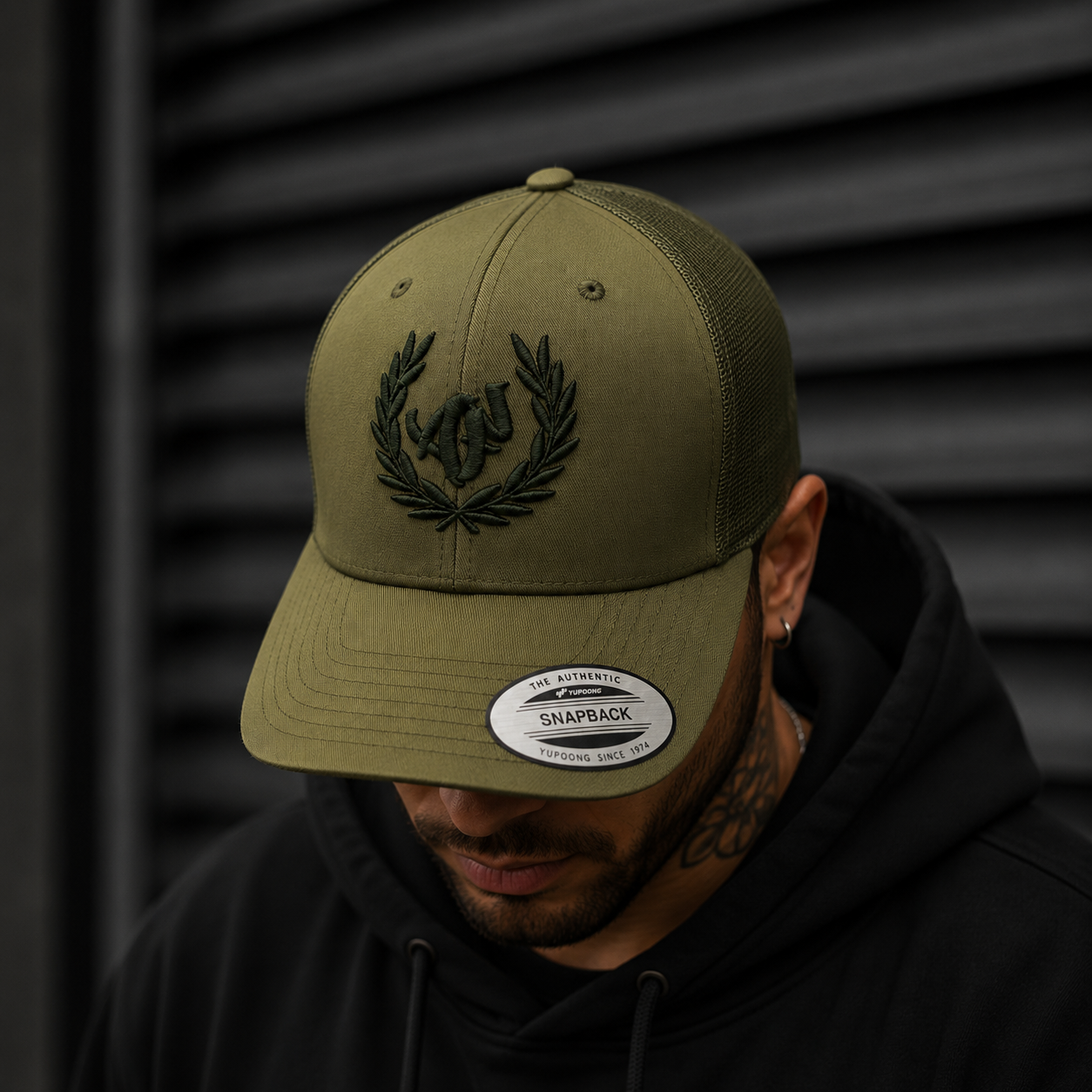 Trucker Kaki – Broderie 3D 