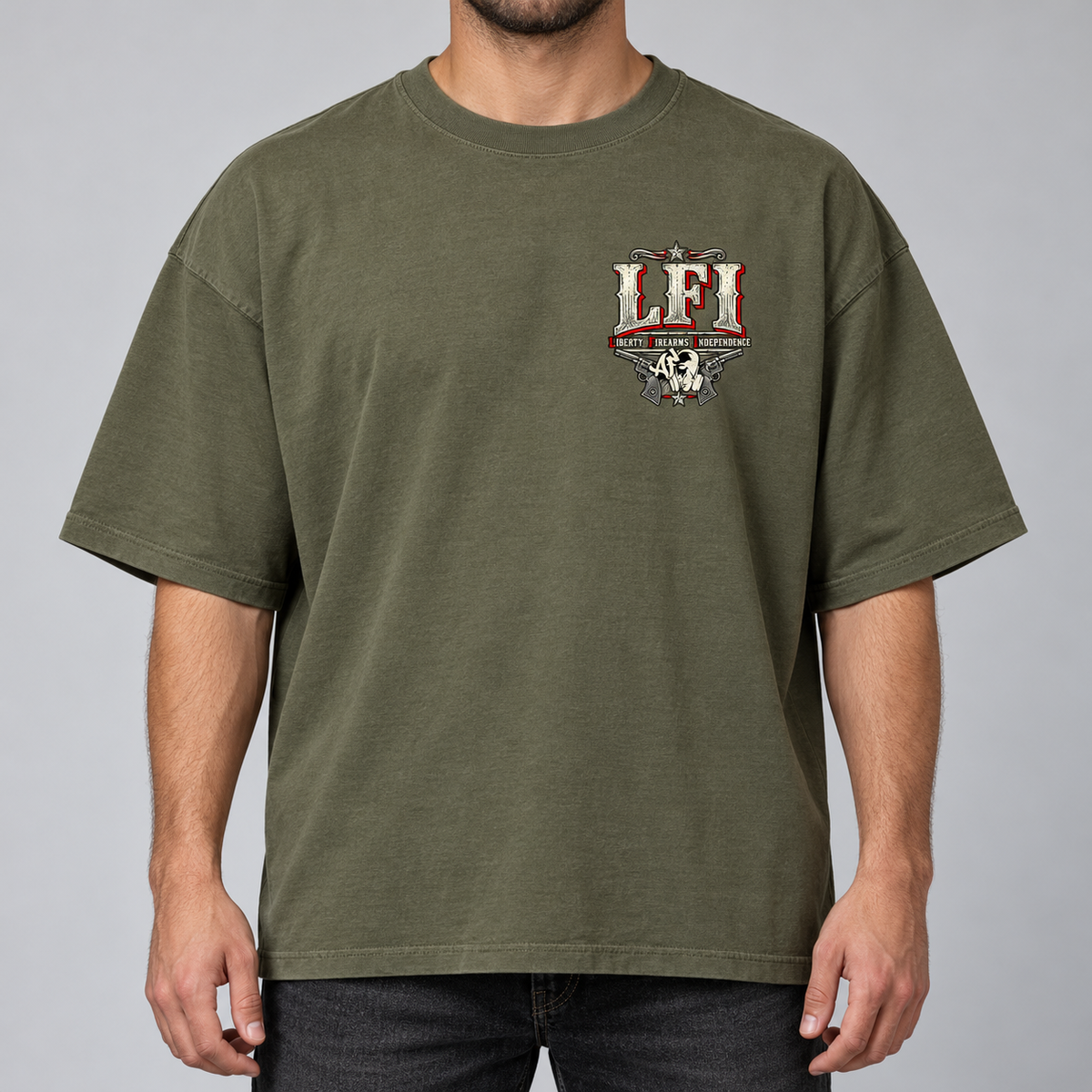 T-shirt Oversize - LFI — LIBERTY. FIREARMS. INDEPENDENCE.