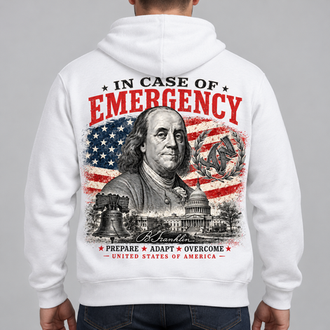 Sweat à Capuche - EST. 1776 In Case of Emergency