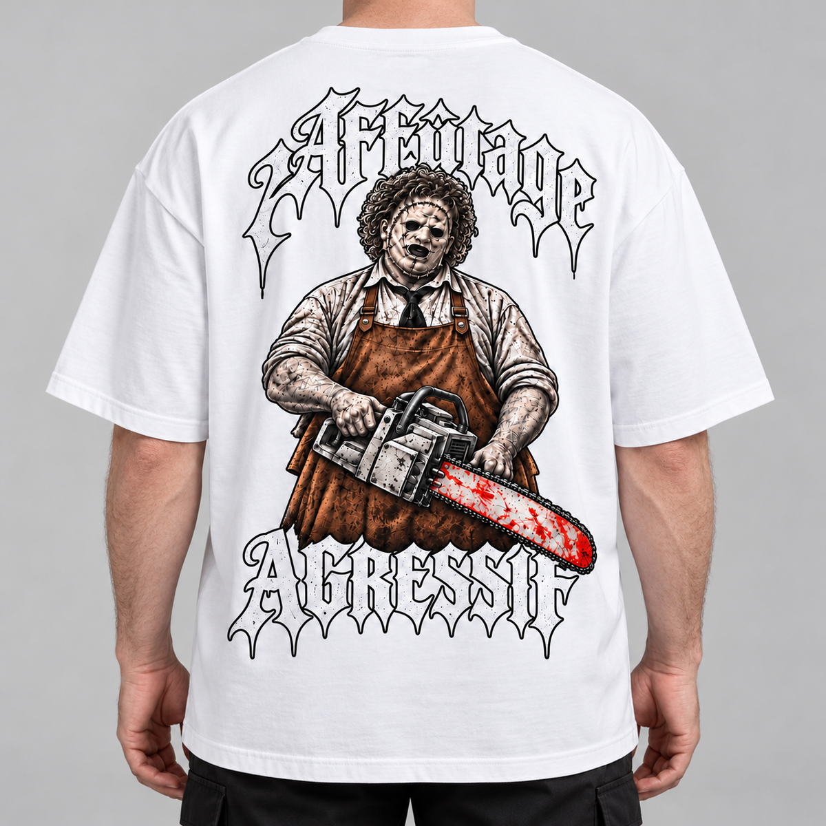 T-shirt Oversize - LE BOUCHER - AF CUSTOM & Valo la Buchette