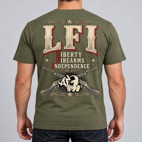 T-shirt Regular - LFI — LIBERTY. FIREARMS. INDEPENDENCE.