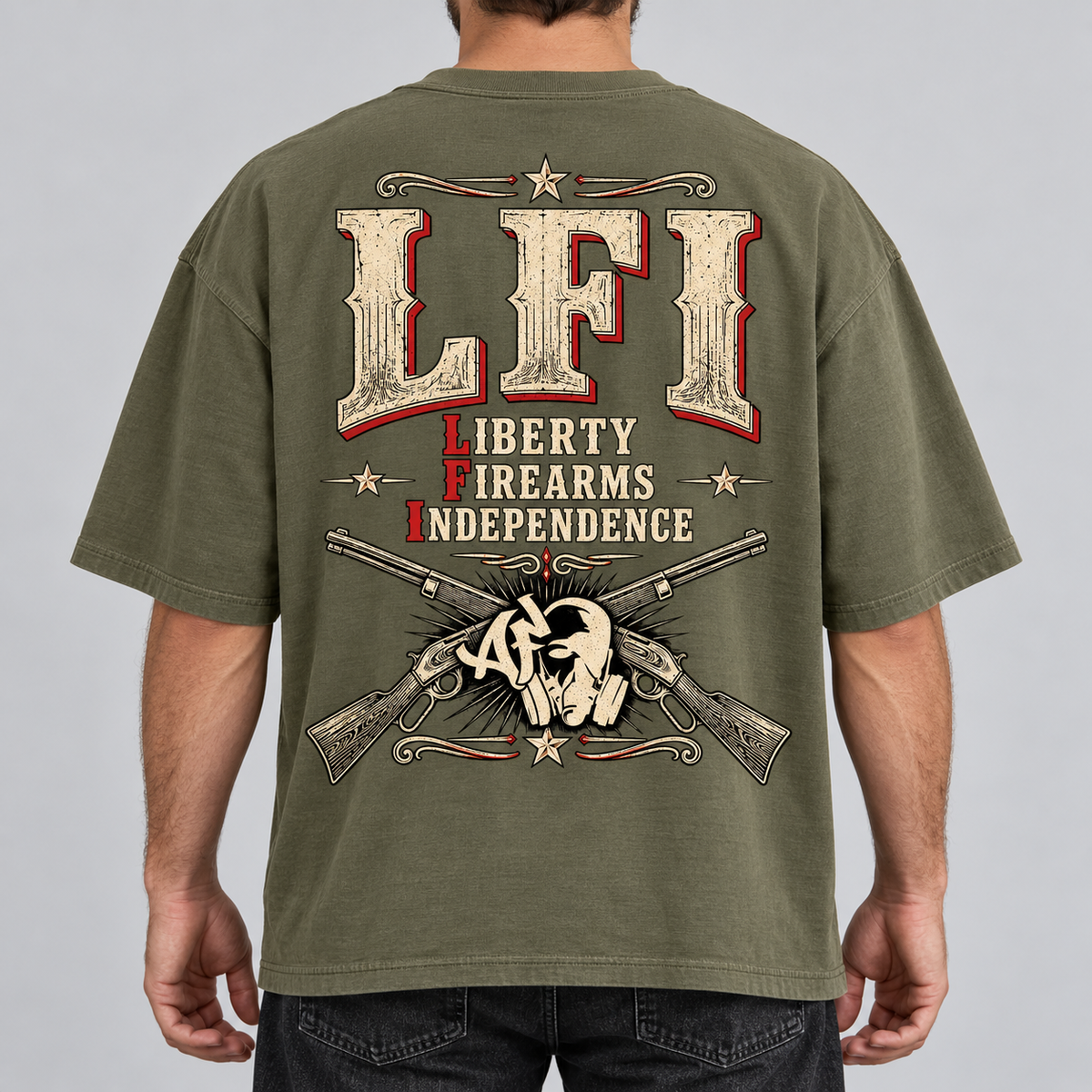 T-shirt Oversize - LFI — LIBERTY. FIREARMS. INDEPENDENCE.