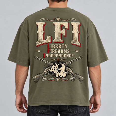 T-shirt Oversize - LFI — LIBERTY. FIREARMS. INDEPENDENCE.