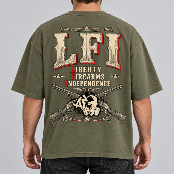 T-shirt Oversize - LFI — LIBERTY. FIREARMS. INDEPENDENCE.