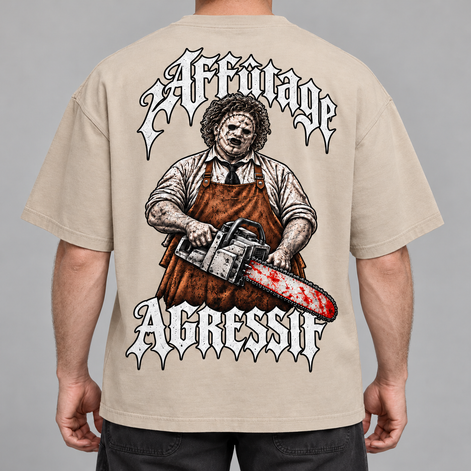 T-shirt Oversize - LE BOUCHER - AF CUSTOM & Valo la Buchette