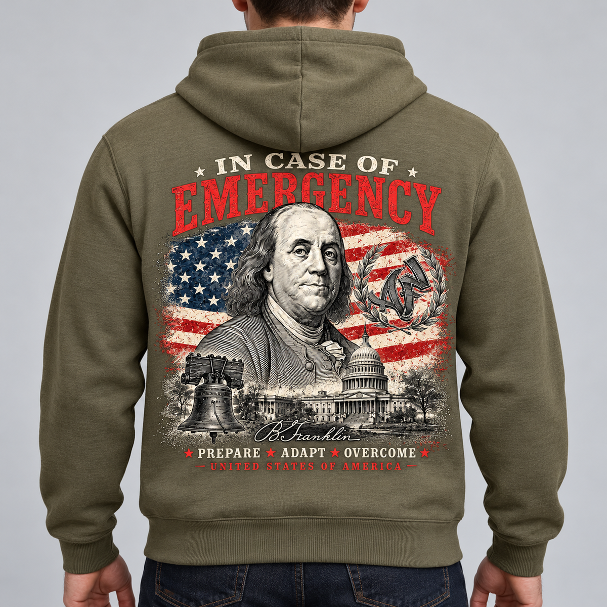 Sweat à Capuche - EST. 1776 In Case of Emergency