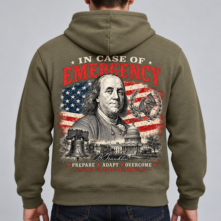 Sweat à Capuche - EST. 1776 In Case of Emergency