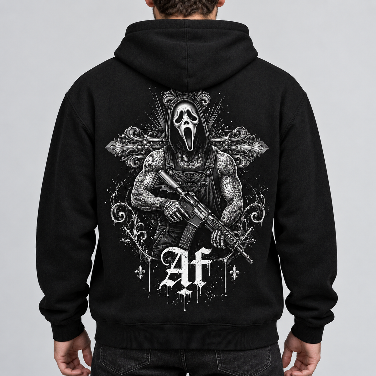 Sweat à Capuche - SPECTRE MAUDIT - AF CUSTOM & Valo la Buchette