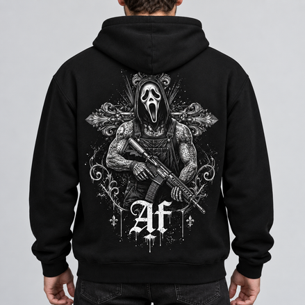 Sweat à Capuche - SPECTRE MAUDIT - AF CUSTOM & Valo la Buchette