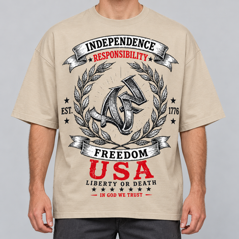 T-shirt Oversize - EST. 1776 In Case of Emergency