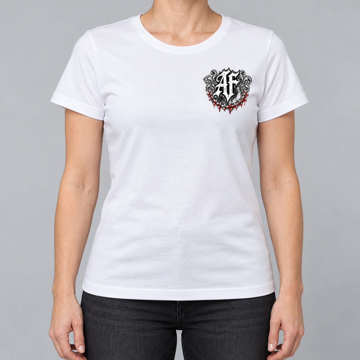 T-shirt Femme - LE BOUCHER - AF CUSTOM & Valo la Buchette