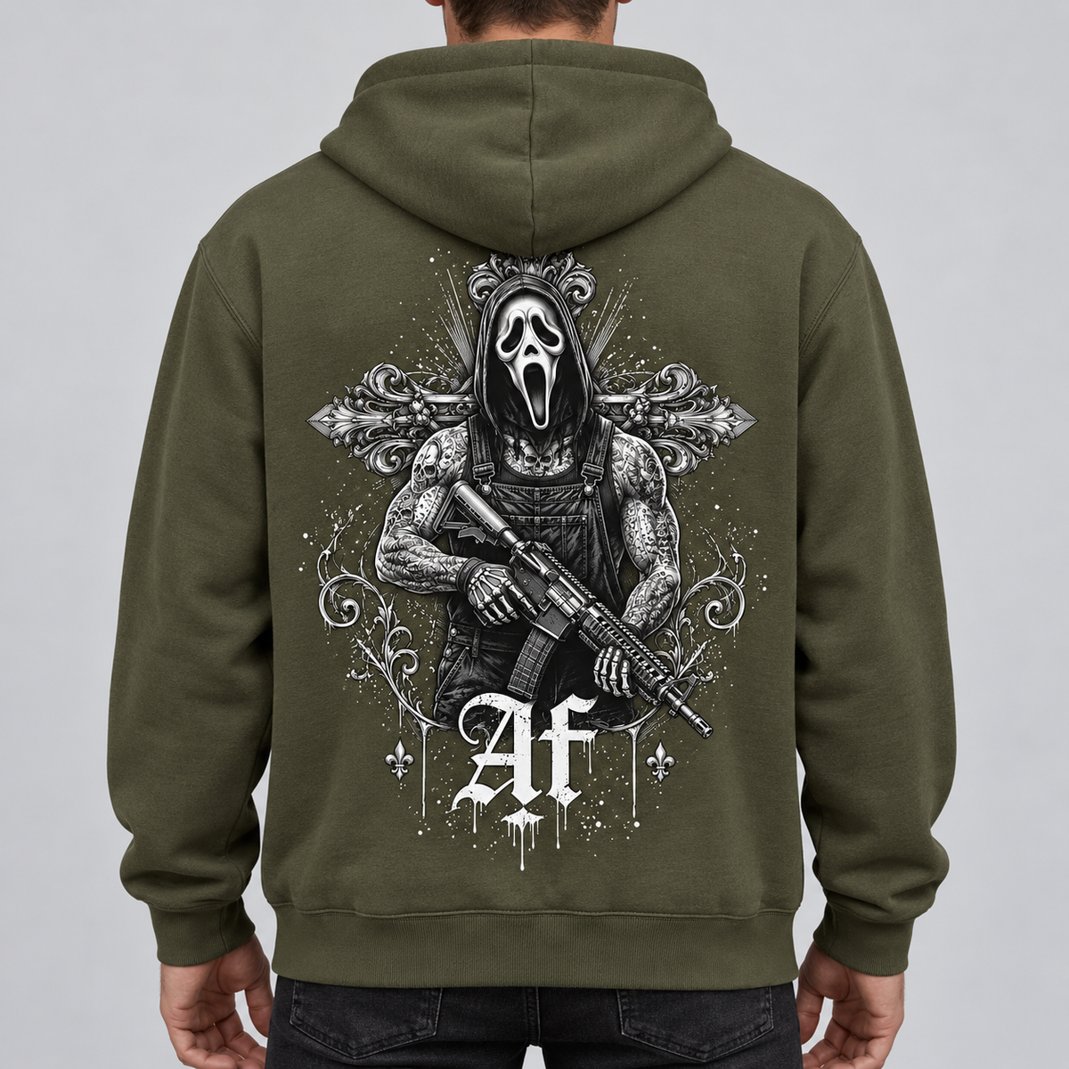 Sweat à Capuche - SPECTRE MAUDIT - AF CUSTOM & Valo la Buchette