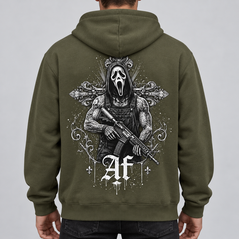 Sweat à Capuche - SPECTRE MAUDIT - AF CUSTOM & Valo la Buchette