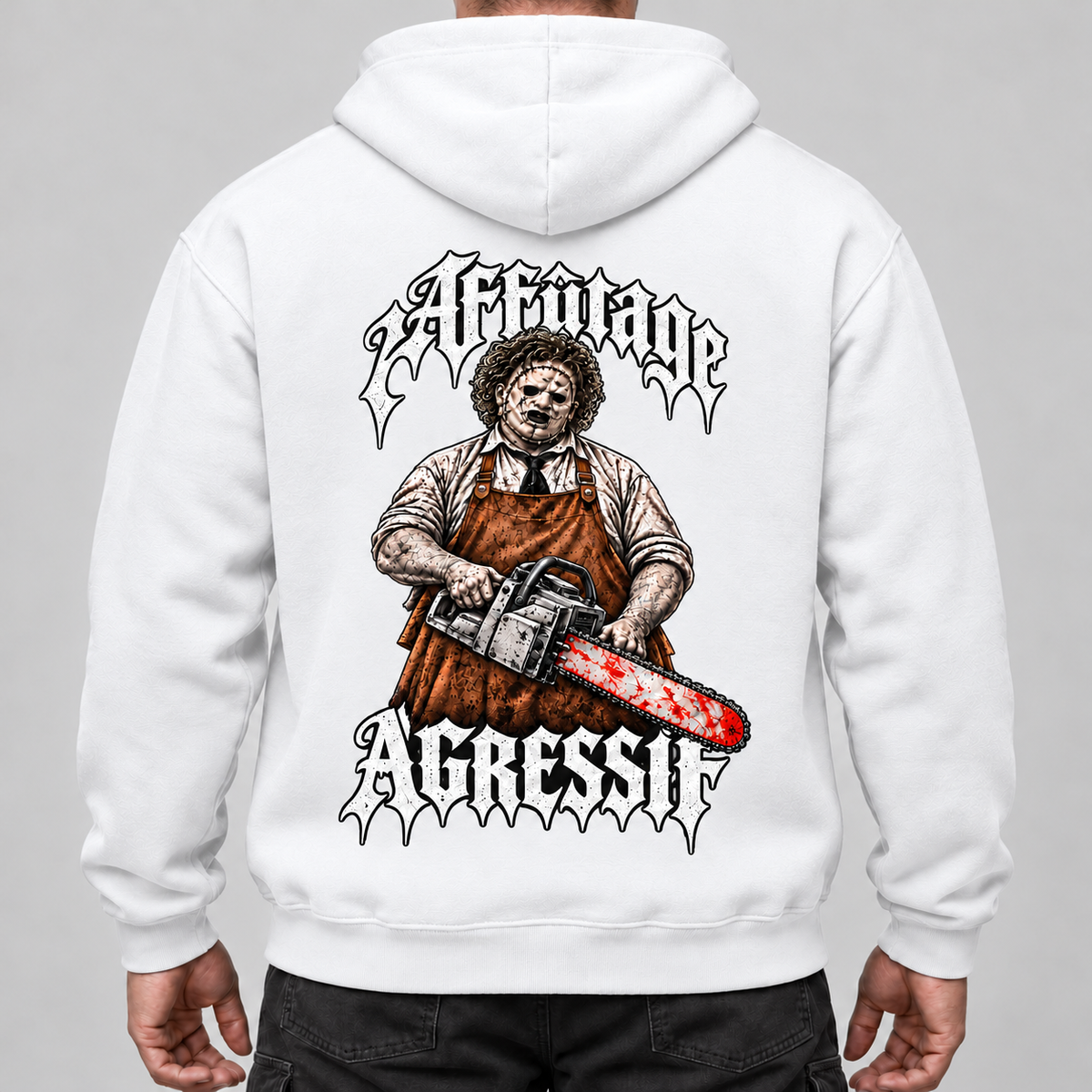 Sweat à Capuche - LE BOUCHER - AF CUSTOM & Valo la Buchette