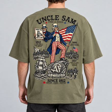 T-shirt Oversize - Uncle Sam Since 1812