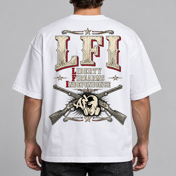 T-shirt Oversize - LFI — LIBERTY. FIREARMS. INDEPENDENCE.