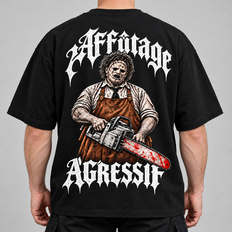 T-shirt Oversize - LE BOUCHER - AF CUSTOM & Valo la Buchette