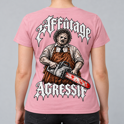 T-shirt Femme - LE BOUCHER - AF CUSTOM & Valo la Buchette