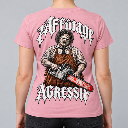 T-shirt Femme - LE BOUCHER - AF CUSTOM & Valo la Buchette