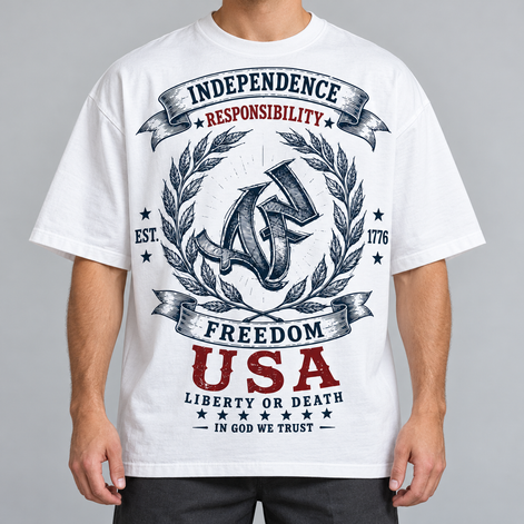 T-shirt Oversize - EST. 1776 In Case of Emergency