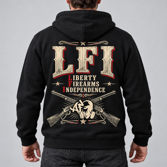 Sweat à Capuche - LFI — LIBERTY. FIREARMS. INDEPENDENCE.