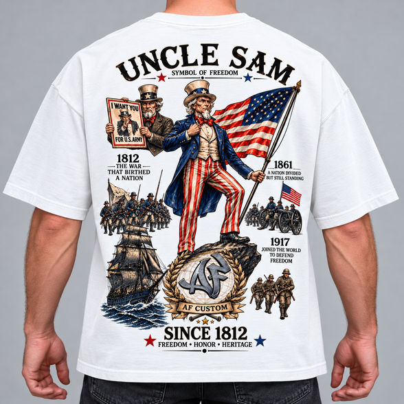 T-shirt Oversize - Uncle Sam Since 1812
