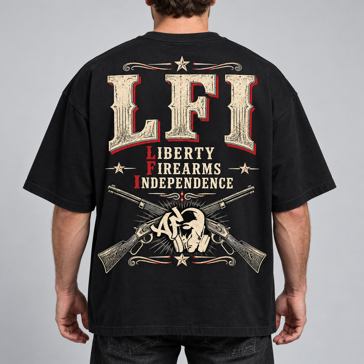 T-shirt Oversize - LFI — LIBERTY. FIREARMS. INDEPENDENCE.