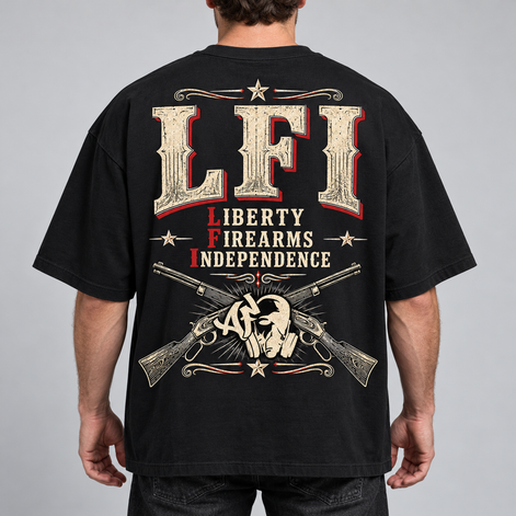 T-shirt Oversize - LFI — LIBERTY. FIREARMS. INDEPENDENCE.